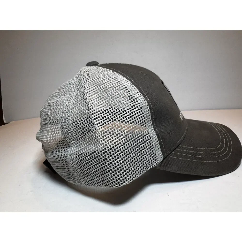 Fish Hippie Mesh Baseball Hat Blue Logo Beach Bum